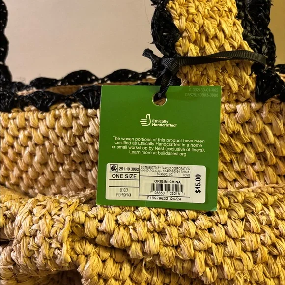 kate spade new york x Target Raffia Bow Tote Bag - Picture 5 of 7